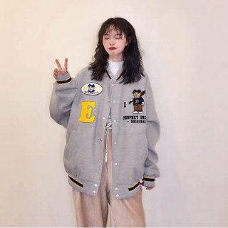 ÁO KHOÁC NỈ CHỮ E CUTE