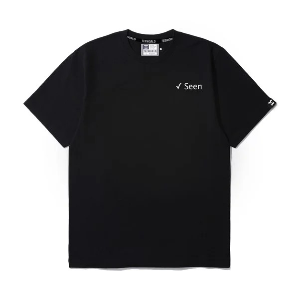 Áo thun Teeworld &quot;Seen&quot; T-shirt Nam Nữ Trắng Đen Form Rộng Unisex