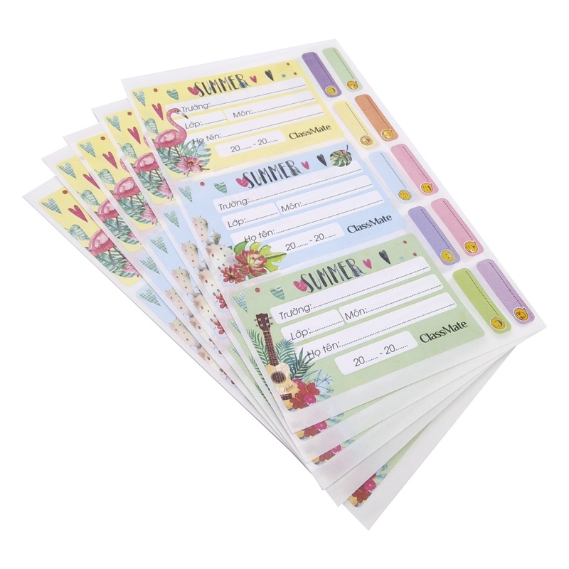 Nhãn Vở Classmate Summer CL-NT218 (Mẫu Màu Giao Ngẫu Nhiên)