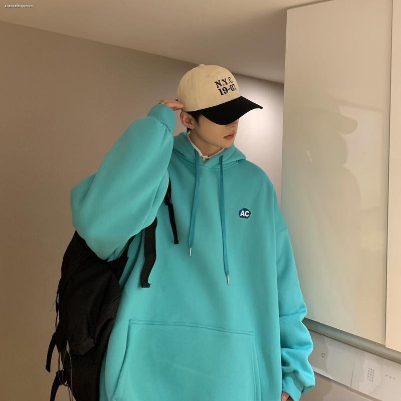 Áo khoác hoodie dáng rộng phong cách Hàn Quốc thời trang xuân thu cho các cặp đôi