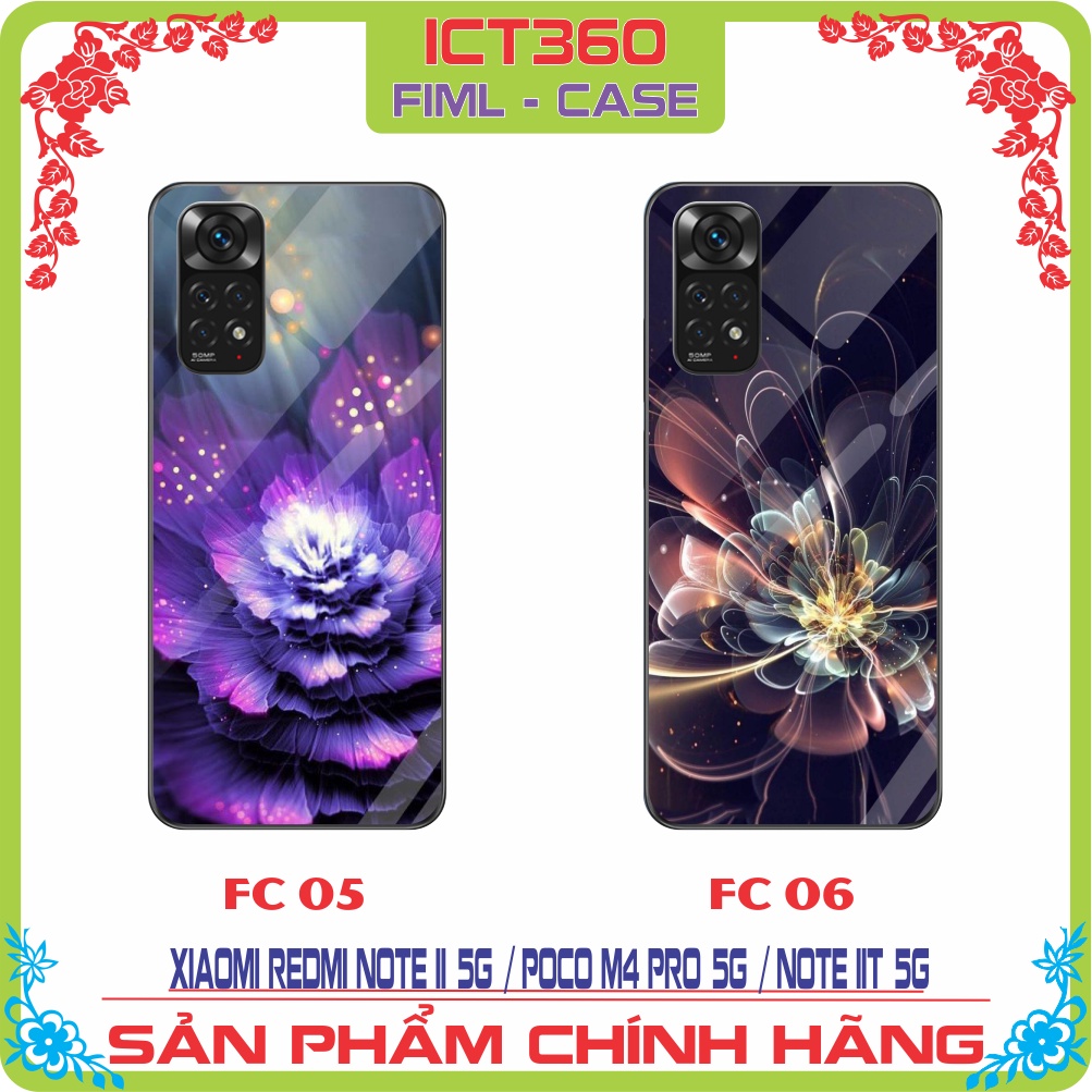 Ốp lưng kính Xiaomi Redmi Note 11 / Poco M4 Pro - Nhận in ảnh theo yêu cầu