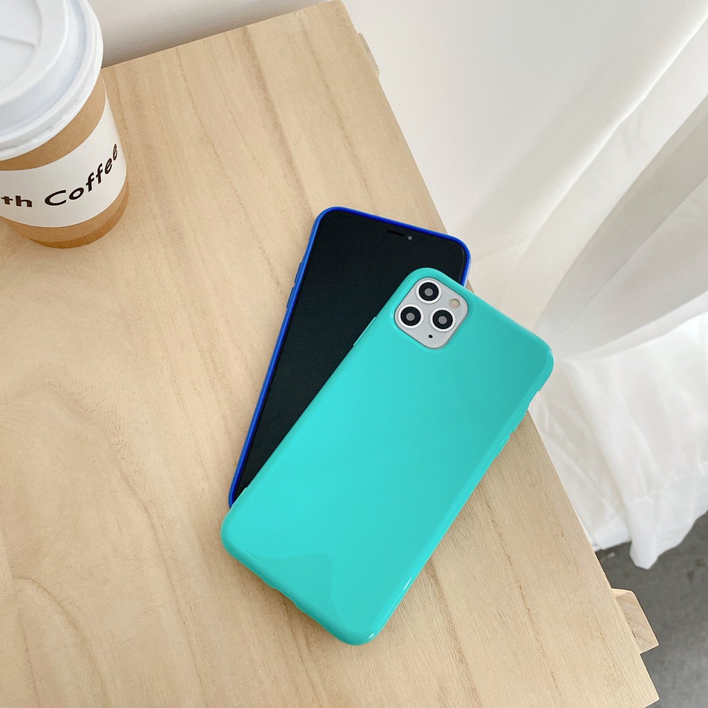 Ốp Lưng Mềm Chống Rơi Màu Kẹo Ngọt Cho Iphone 78 Plus 11 11 Pro 11 Promax 12 12 Pro 12 Promax