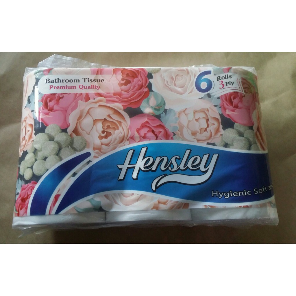 Combo 2 lốc Giấy Vệ Sinh Hensley 6 Cuộn 3 Lớp