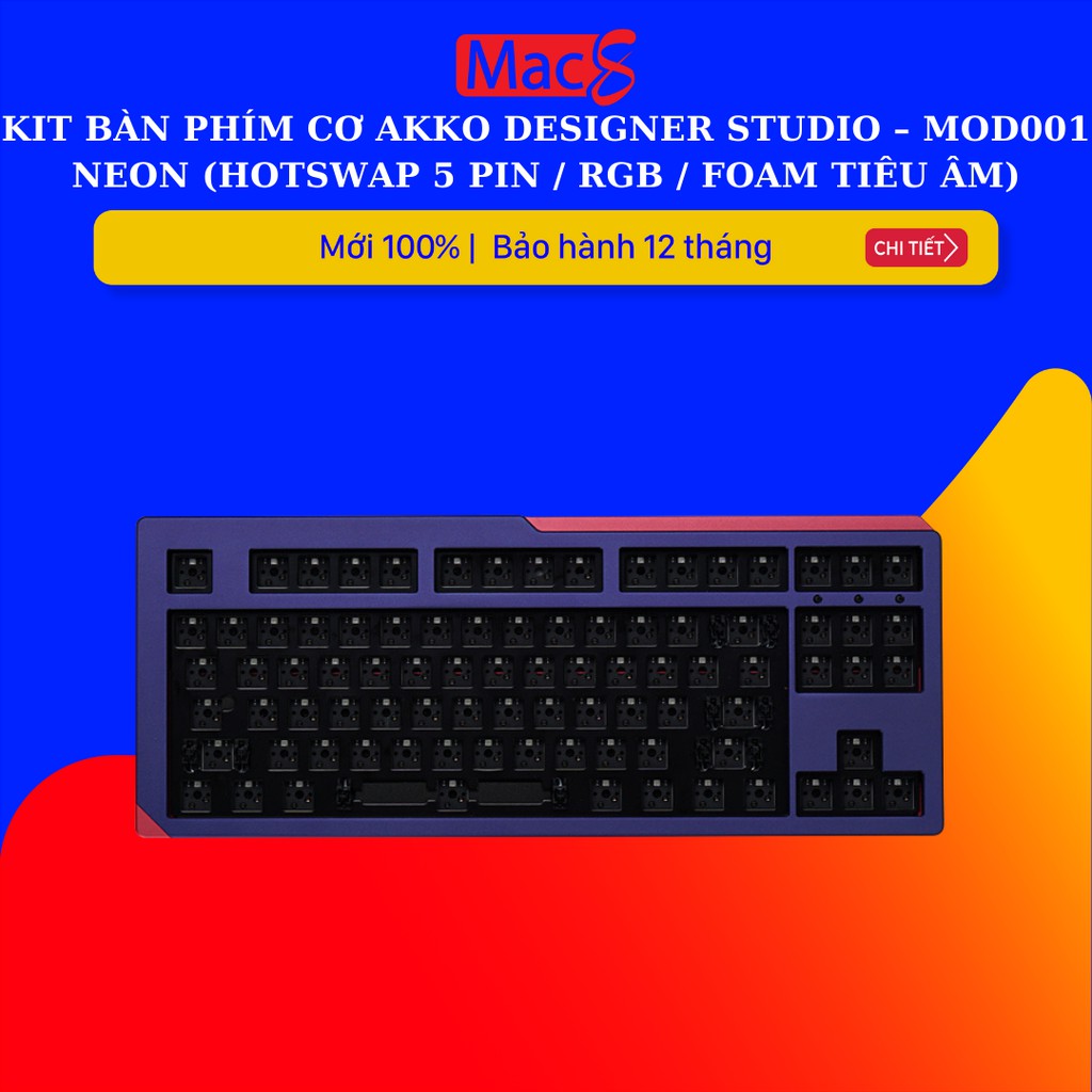 Kit bàn phím cơ AKKO Designer Studio – MOD001 Neon (Hotswap 5 pin / RGB / Foam tiêu âm)