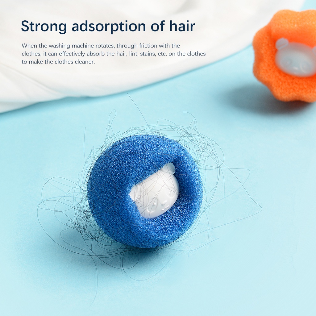 Bộ 3 quả bóng giặt quần áo JUJIAJIA chống làm hỏng trang phục chất lượng cao tiện lợi