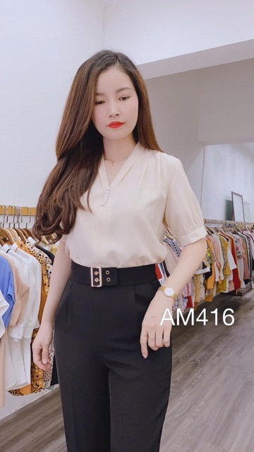 Quần baggy vải cạp cao hot hit