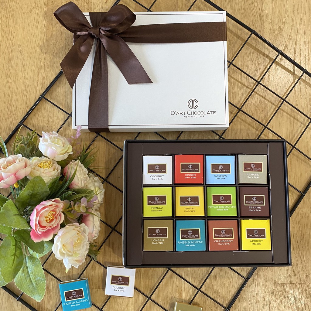 Socola vị trái cây & hạt| Hộp Socola 48 viên Nut & Fruit Chocolate| Thương hiệu D'art Chocolate | BigBuy360 - bigbuy360.vn