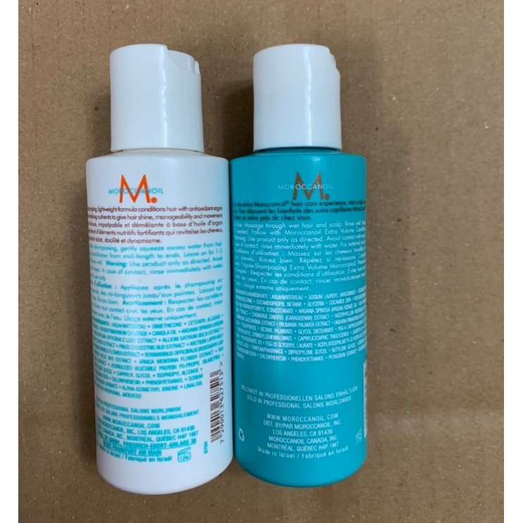 💕 SIZE MINI 💕 Dầu gội xả tăng phồng tóc Moroccanoil Extra Volume 70mlx2