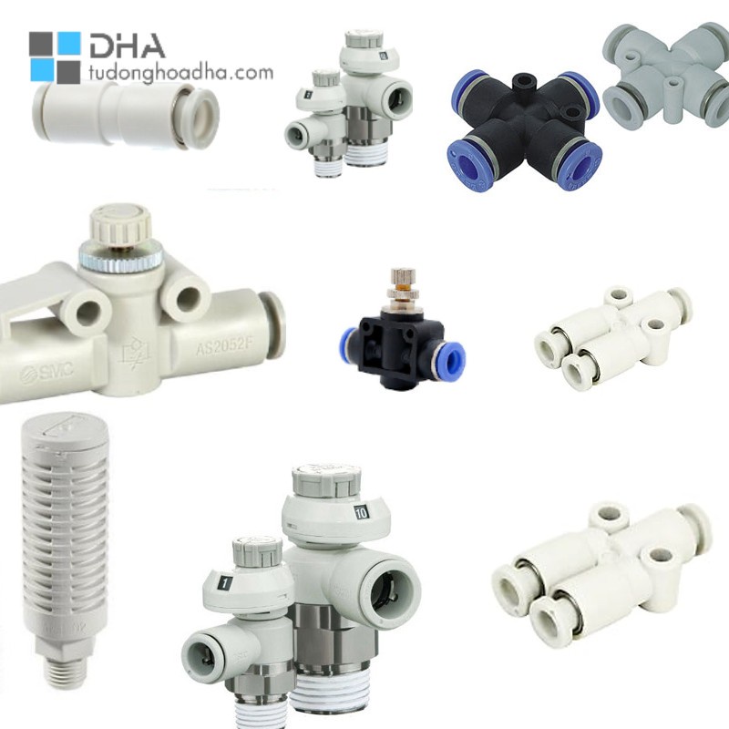 Đầu cút nối xilanh khí nén các loại