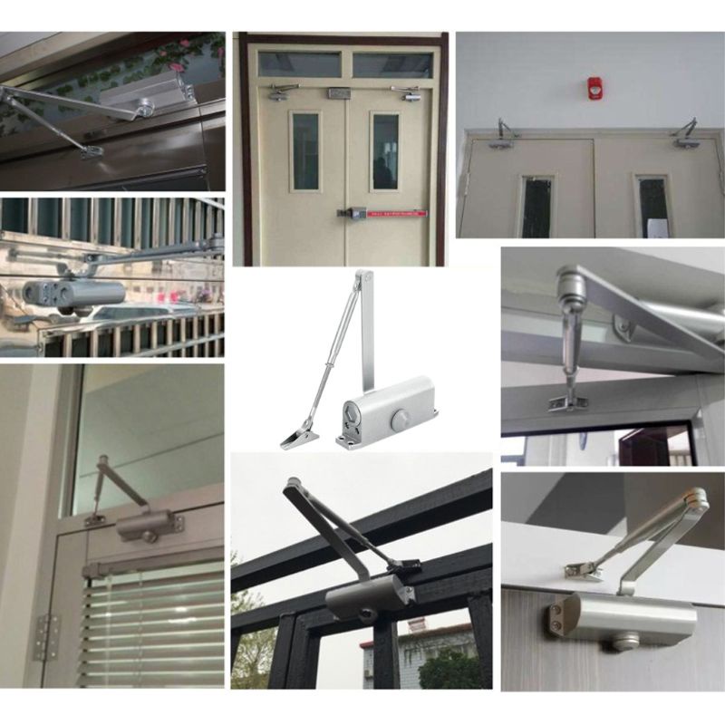 Tay co thủy lực tay hơi đẩy cửa co giữ cửa 90 độ Neo ( cùi chỏ cửa)Tay co thủy lực (tay đẩy hơi) ELEYA cho cửa 25-35 kg