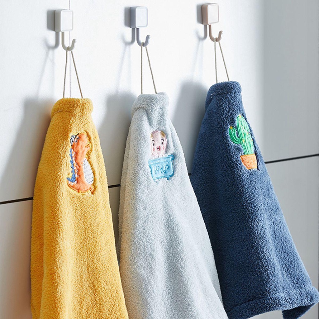 JARRED Khăn Lau Tay Hai Mặt Mềm Mại Thấm Hút Nước Khô Nhanh