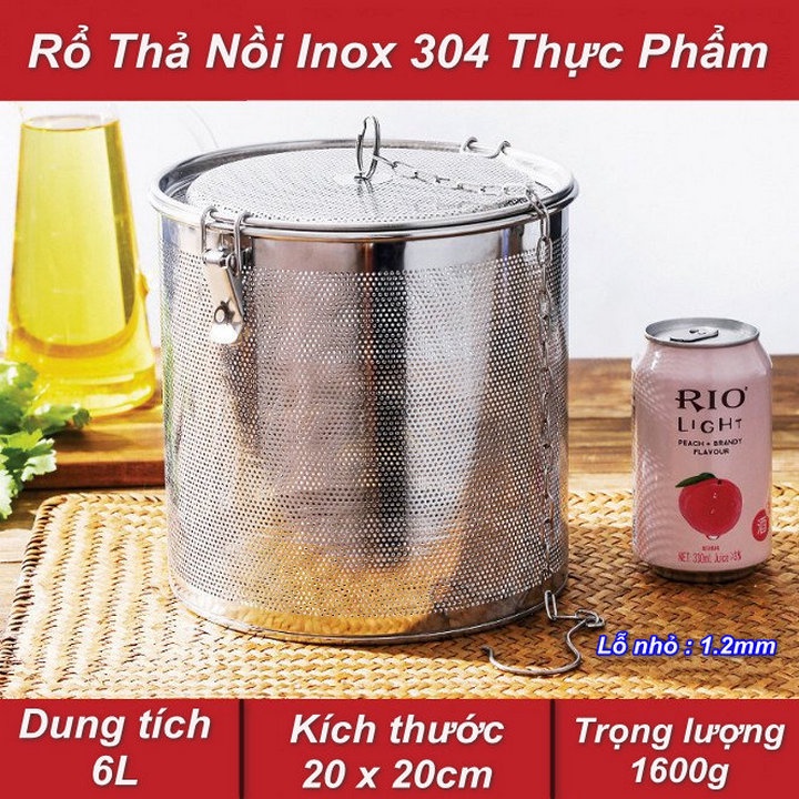 Rổ Thả Nồi Chất Liệu Inox 304 Thực Phẩm ⏲⏲