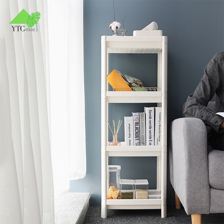 Kệ nhựa 4 tầng phòng tắm thiết kế châu âu - đa năng.