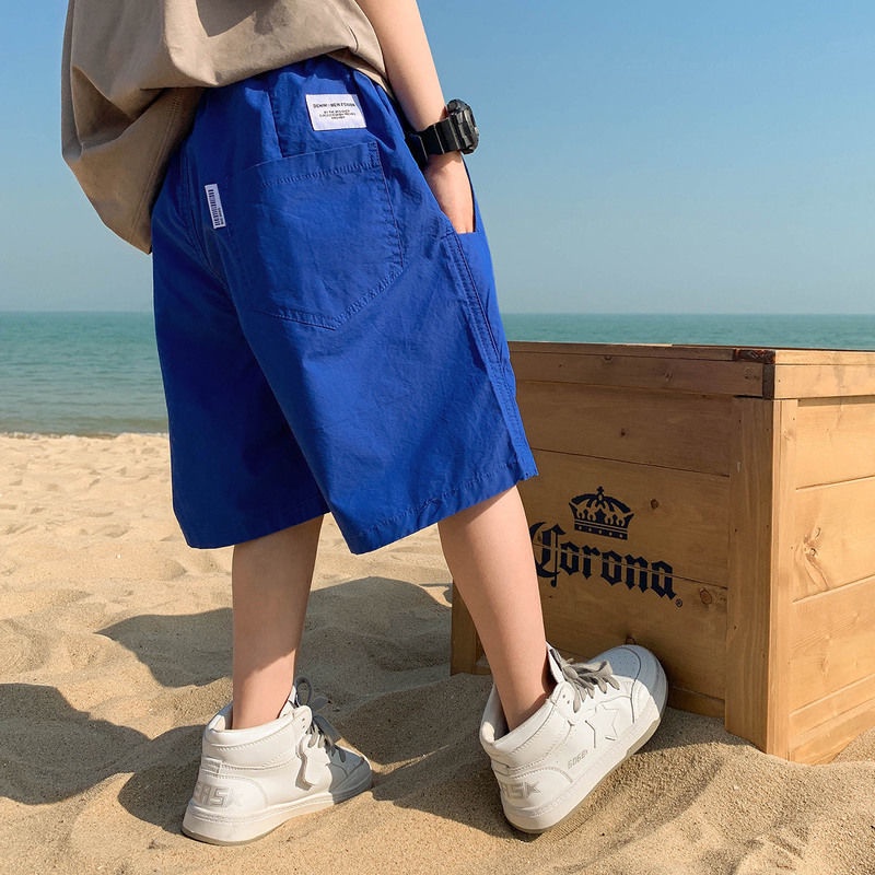 [Babycat] Hàng Có Sẵn Quần Short Mỏng Dáng Rộng Phong Cách Nhật Bản Hàn Quốc Thời Trang Mùa Hè Dành Cho Bé Trai