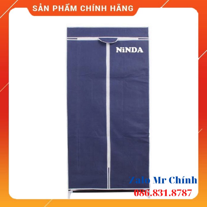 Tủ vải quần áo cao cấp NiNDA T8864 khung sắt, 2 buồng, 2 tầng