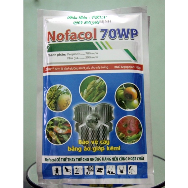 TRỪ BỆNH CHO HOA HỒNG, HOA LAN, CÂY CẢNH NOFACOL 70WP GÓI 100G
