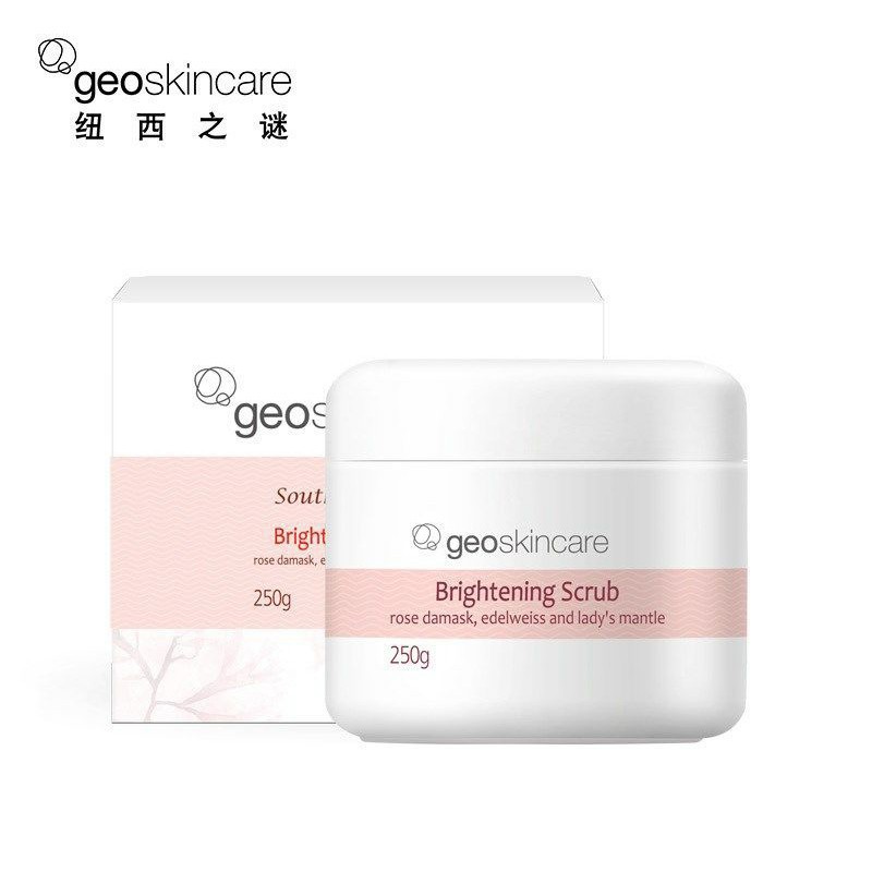 New Zealand Geoskincare Brightening Scrub Face & Body 250g New Zealand New Zealand Mystery White Skin Tẩy tế bào chết Pink Tẩy tế bào chết