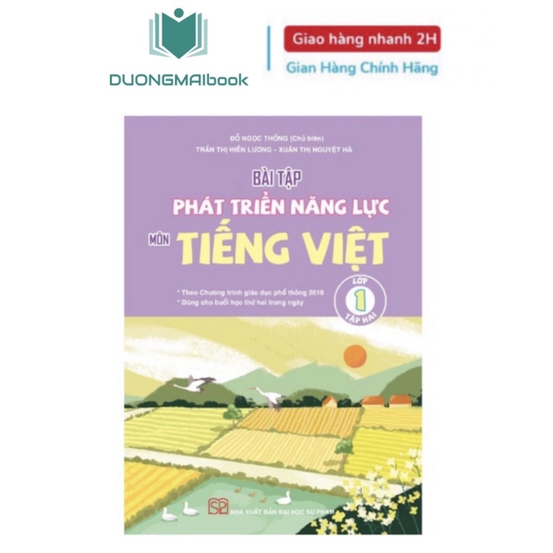 Sách - Bài tập phát triển năng lực môn tiếng việt lớp 1 Cánh Diều - NXB Đại học sư phạm