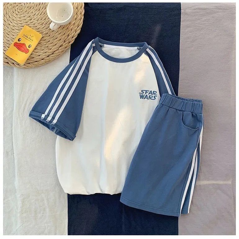 Set Đồ Thể Thao Ngắn Form Rộng Phong Cách Hàn Quốc Cho Nữ