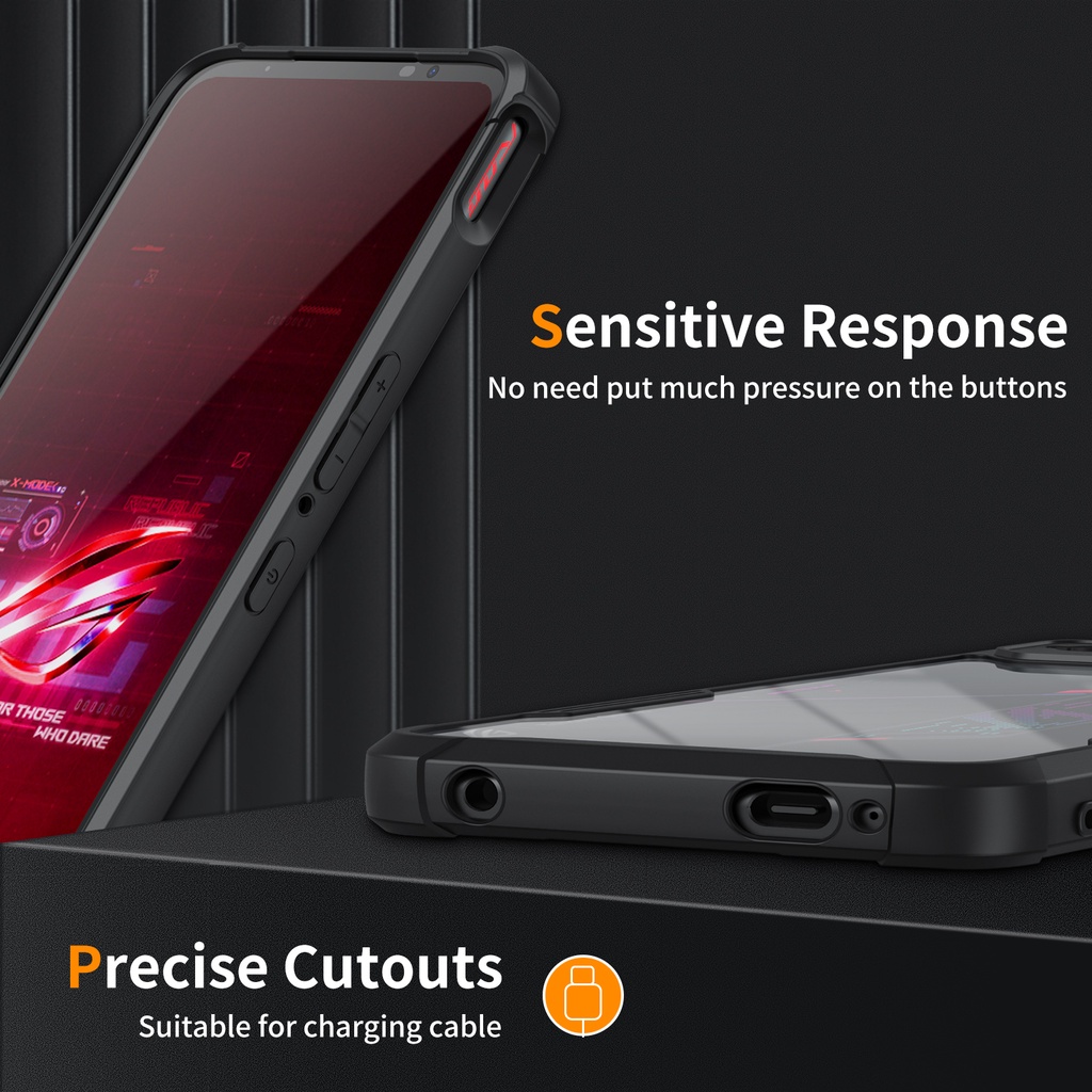 Ốp Điện Thoại TPU Chống Sốc Chống Rơi Cho ASUS ROG Phone 6 / 6D / 6 Pro / 6D Ultimate