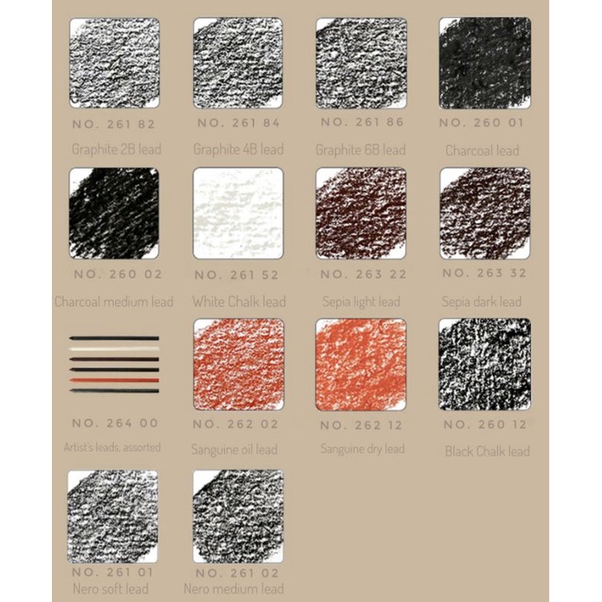 |Order| Lõi Chì, Ngòi Chì Nhiều Màu Cretacolor - Lõi 5,6mm -  Cretacolor lead