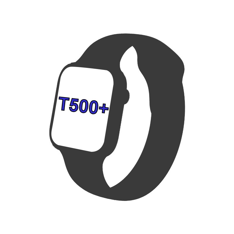 Đồng hồ thông minh T500 Plus Seri 7 - Cài hình nền cá nhân - Màn hình tràn viền  - 2 nút bấm riêng biệt