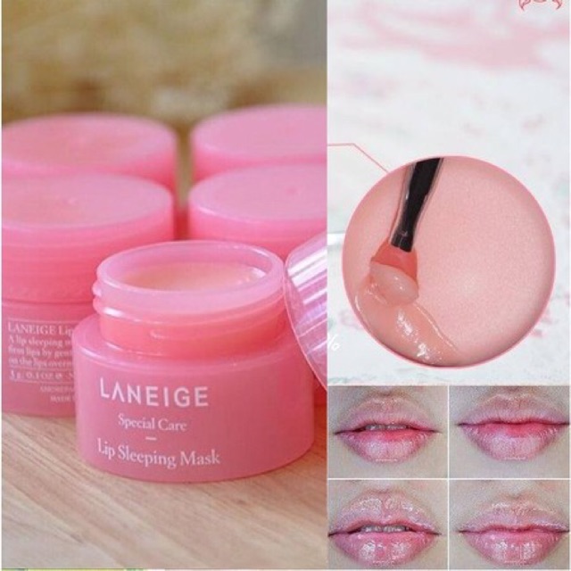 [Minisize/ Fullsize] Mặt nạ ngủ môi Laneige dưỡng hồng và căng môi