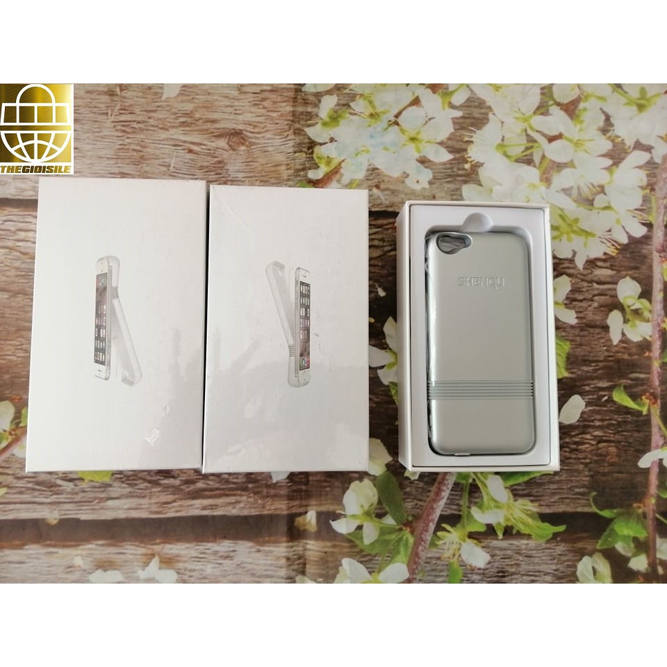 Ốp Lưng Pin Dự Phòng Cho IPhone 6/6s Tặng kèm cường lực và tấm lau theo hộp