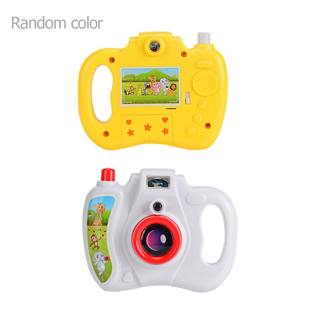 Baby Cartoon Simulation Eight Light Patterns Projection Camera Toy for Children