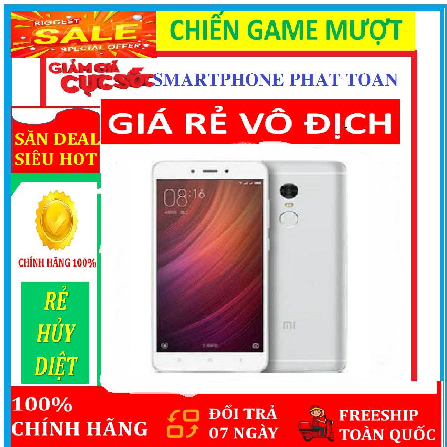 [Giá Bất ngờ] điện thoại XIAOMI REDMI NOTE 4X - ĐỦ MÀU - Fullbox