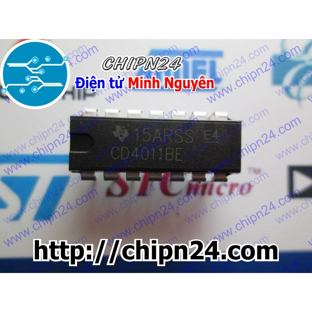 [3 CON] IC CD4011 DIP-16 (CD4011BE 4011)