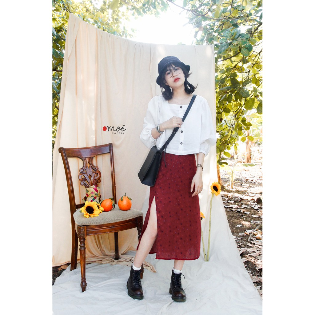 Chân váy xẻ tà Kimi | BigBuy360 - bigbuy360.vn