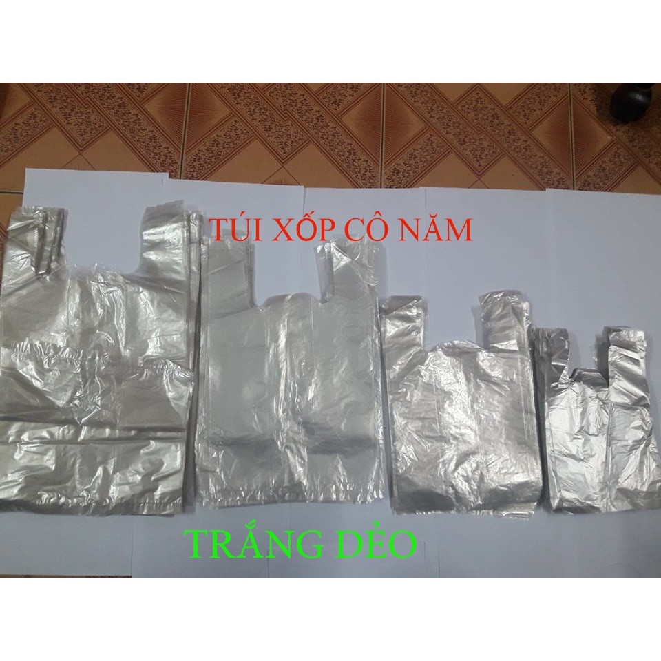 1 kg túi xốp trắng dẻo
