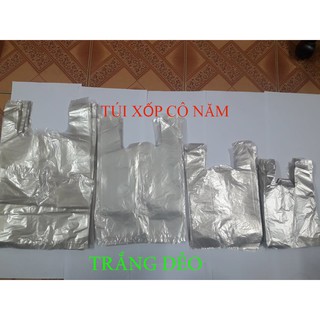 1 kg túi xốp trắng dẻo (đựng rau củ quả, thịt, cá...)
