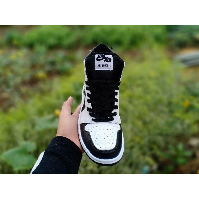 Giày jordan PANDA Giày Thể Thao Jordan cao cổ Đen Trắng nam nữ, fullbox bill