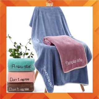 Khăn tắm gội cao cấp size to 70x140cm hana kt01