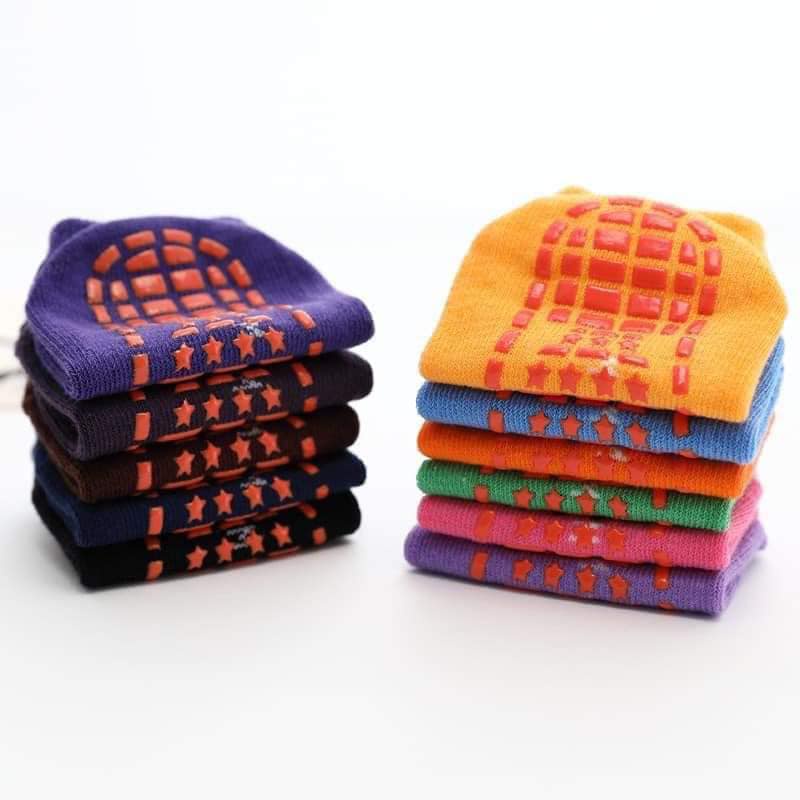 COMBO 10 đôi tất chống trơn cho bé mix màu