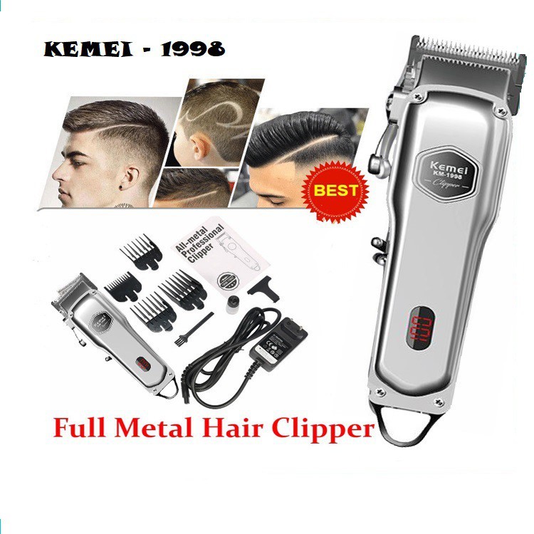 Tông đơ cắt tóc gia đình Kemei KM-Tiện lơi-1998-máy cắt tóc-máy hớt tóc