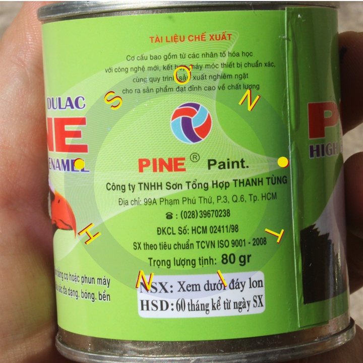 Sơn dầu con ó Pine lon 80 gram