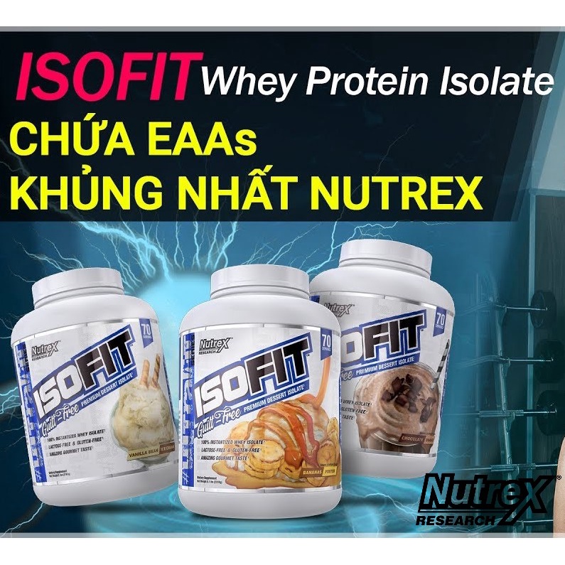 Sữa Dinh Dưỡng Tăng Cơ Cao Cấp NUTREX ISOFIT 5LBS