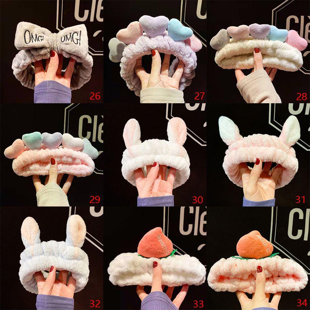 PINEVN Băng Đô Vải Bông Co Giãn Đáng Yêu Dùng Rửa Mặt