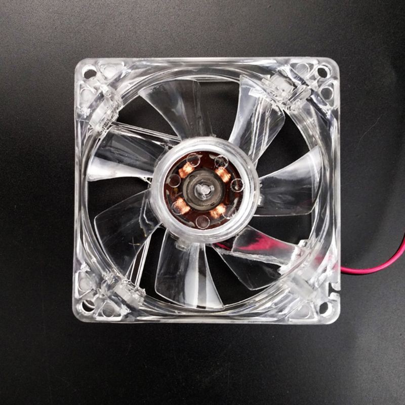 Quạt Tản Nhiệt 8cm Có Đèn Led Nhiều Màu Cho Pc 12v