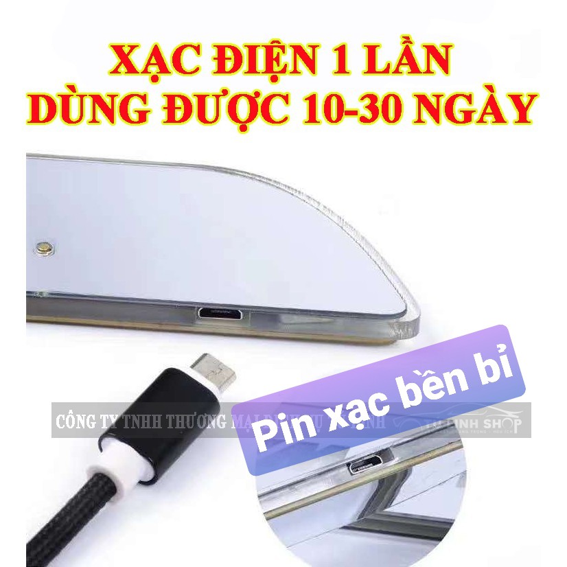 Ốp bậc cửa có đèn LED cao cấp nhiều màu - KHÔNG DÂY- ĐỦ HÃNG (có pin sạc cổng USB)