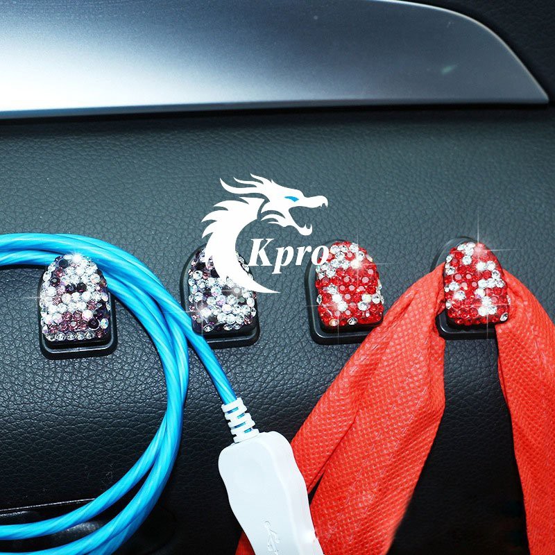 Móc dán đính đá treo đồ đa năng cho ô tô, xe hơi  - Hàng Kpro chất lượng cao