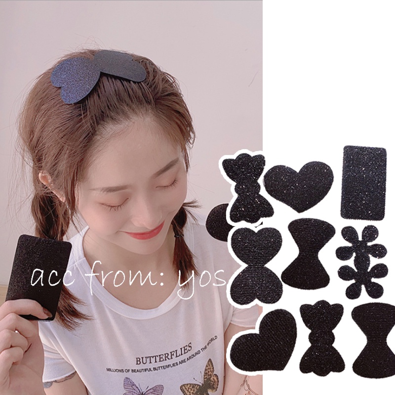 Miếng dán tóc mái đính kim tuyến (1 cái) (dùng khi make up, skincare) nhiều kiểu dáng, tiện lợi