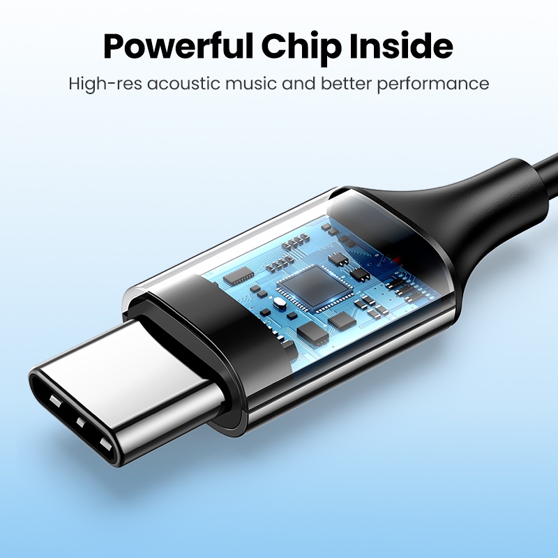 Tai Nghe UGREEN Cổng USB Type C Có Mic Cho Điện Thoại Samsung