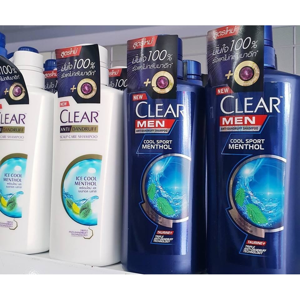 Dầu Gội Clear Men Cool Sport Bạc Hà 450ml Thái Lan