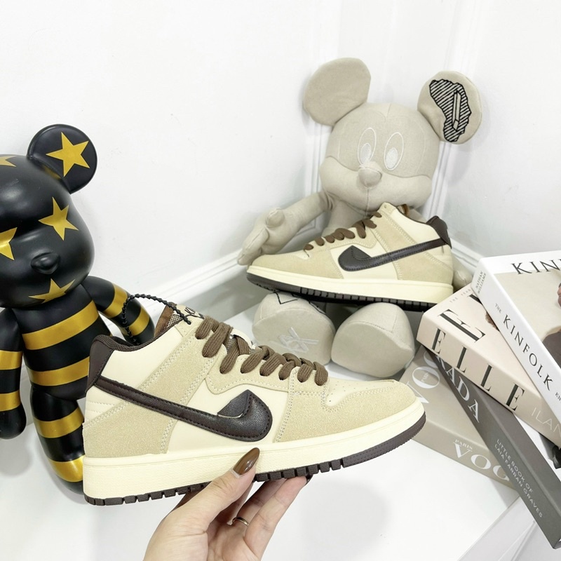 Giày thể thao sneaker phẩy nâu fullbox hàng quảng châu cao cấp