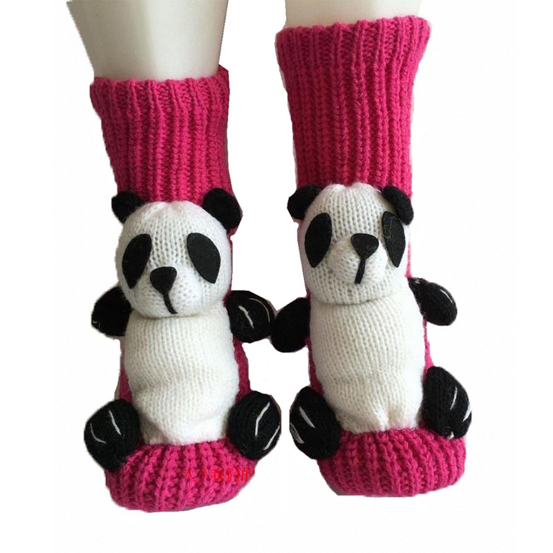 Đôi Vớ Chống Trượt In Hình Hoạt Hình Giáng Sinh 3D Dễ Thương