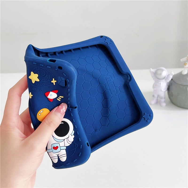 Bao Da Máy Tính Bảng Cho ipad Mini 1 2 3 4 5 7.9" ipad Mini6 8.6inch 360° Vỏ Bảo Vệ Hộp Sạc Tai Nghe Airpods Hình Phi Hành Gia Xinh Xắn Kèm Dây Đeo Vai Tiện Dụng